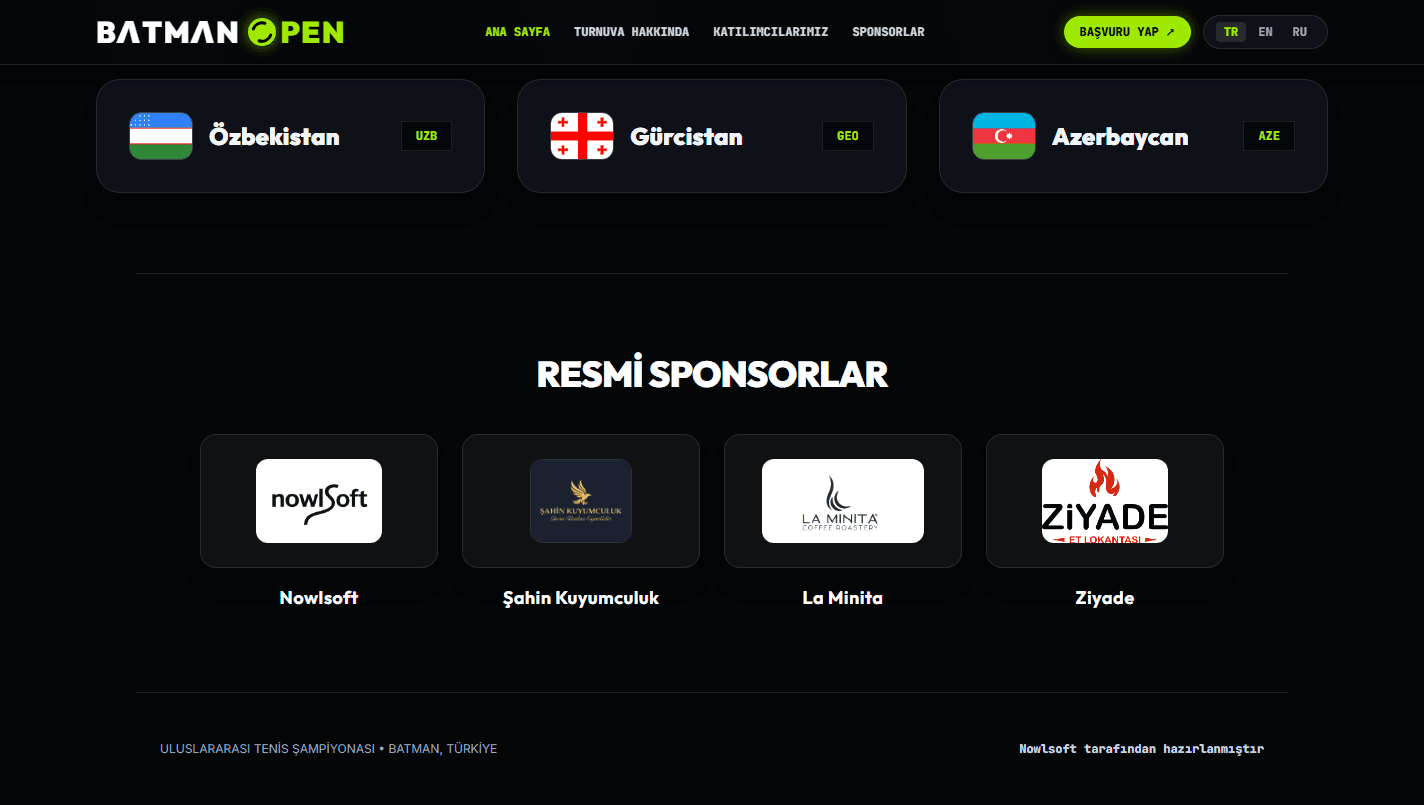 Katılımcı ülkeler ve resmî sponsorlar